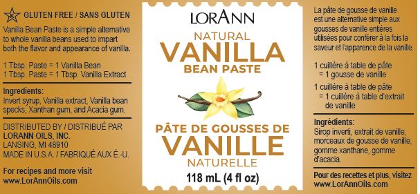 Natural Vanilla Bean Paste - 4 oz. - 16 oz. - 1 Gallon - 5 Gallons - Ships Free Within Canada on Orders Above CAD $199