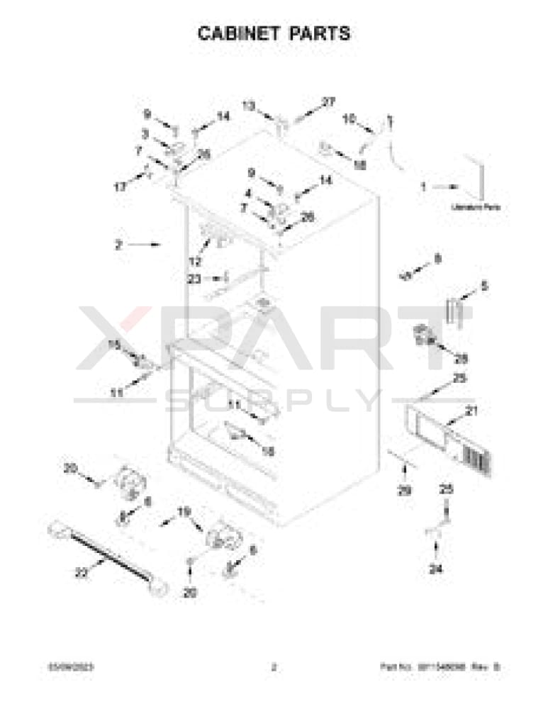 W11524655 Refrigerator Water Valve - XPart Supply