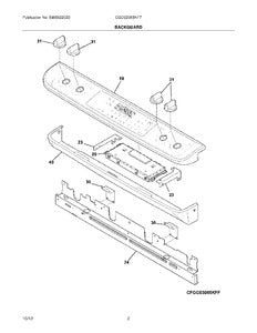 316462883 Range Clock/Timer Electronic Board (Oven Control Board, ERC, Timer Board, Clock Assembly)