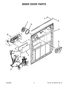 W11513971 Dishwasher Inner Door - XPart Supply
