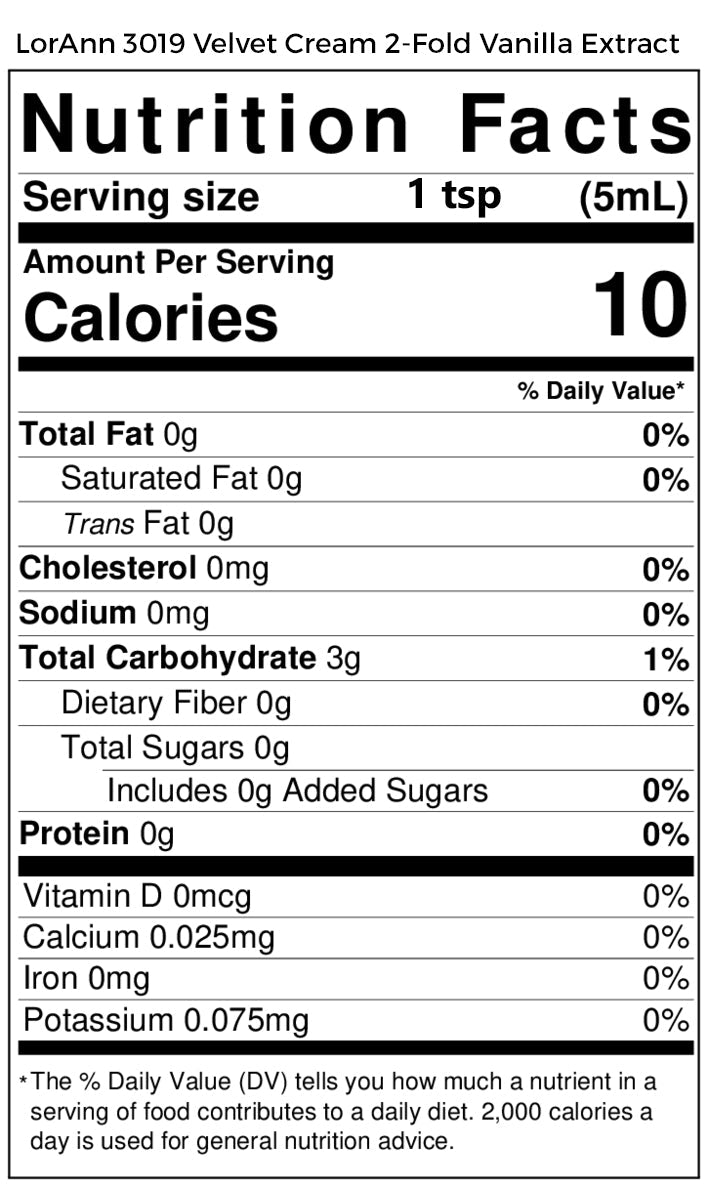 Velvet Cream Vanilla Double Strength - 4 oz. - 16 oz. - 1 Gallon - 5 Gallons - Ships Free Within Canada on Orders Above CAD $199