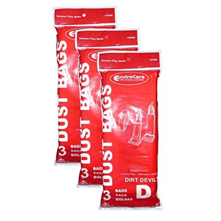 Vacuum bag, 3 PK DIRT DEVIL TYPE "D" - XPart Supply