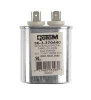 Rotom HVAC Run Capacitor 36-3-370440 — Oval, 3MFD, 370/440V