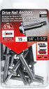 1/4"x1-1/2" Drive Nail Anchors (15 Pack)