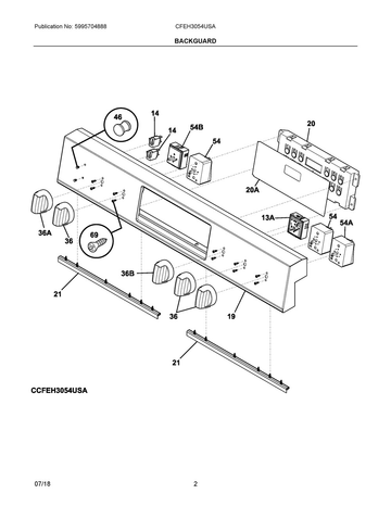 Range surface-element control knob
