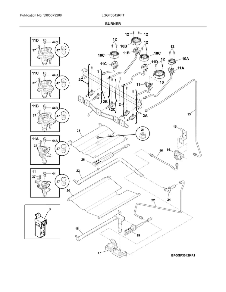 5304506548 Oven Burner Valve - XPart Supply