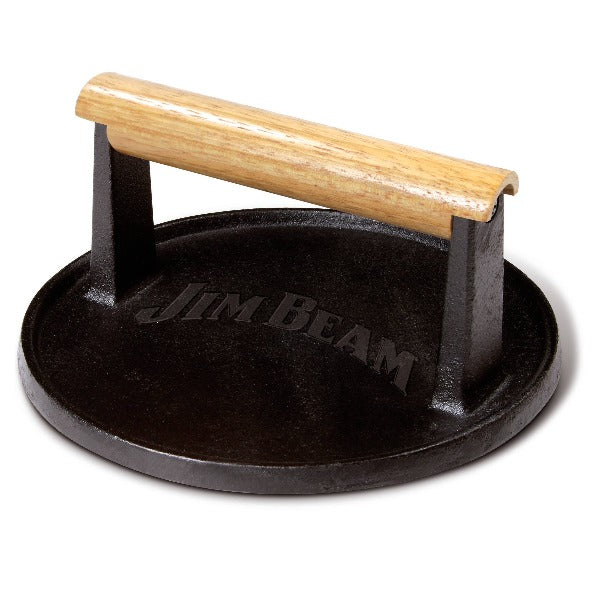 Jim Beam Cast Iron 7" Burger Press. - XPart Supply Ltd.