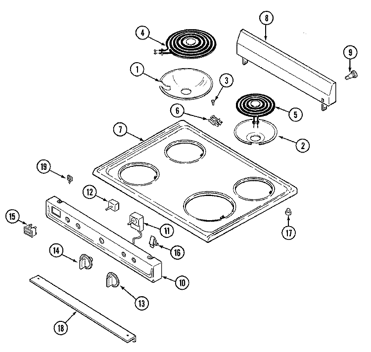 Supco ES7260 Range Infinite Switch, Replaces WP7403P238-60