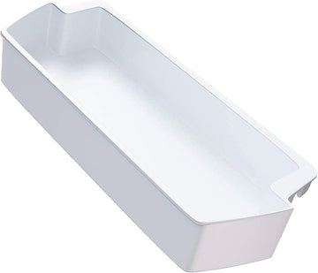 Refrigerator Door Shelf Bin, White