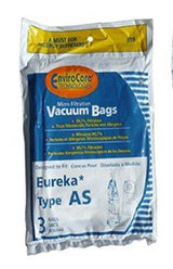 Eureka Type AS Bags 3 Pk Upright Vacuum Micro Filtration Generic Part 319 - Appliance Genie