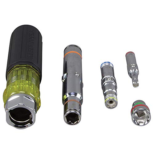 Tools 32807MAG 7-in-1 Nut Driver, Magnetic Driver with SAE Hex Nut Sizes and Spring Coil Bits, Heavy-Duty Handle for Added Torque - XPart Supply