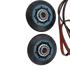 XPart Supply 4392065 dryer repair kit with two black and blue drum wheels and replacement belt