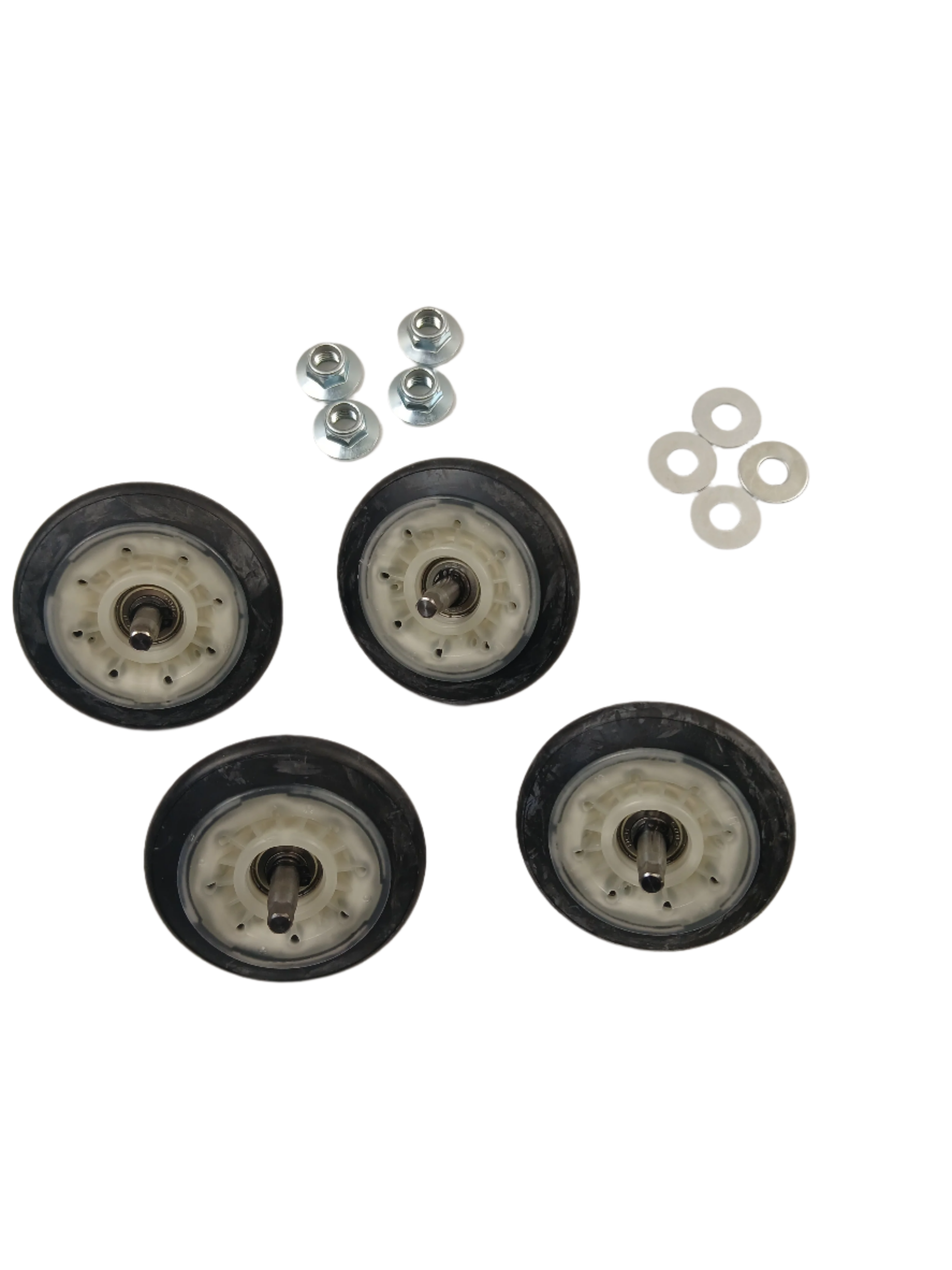 Set of four 4581EL2002L replacement parts including wheels, washers, and nuts from XPart Supply