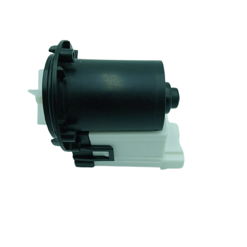 XPart Supply 4681EA2001T washer drain pump with black and white plastic housing