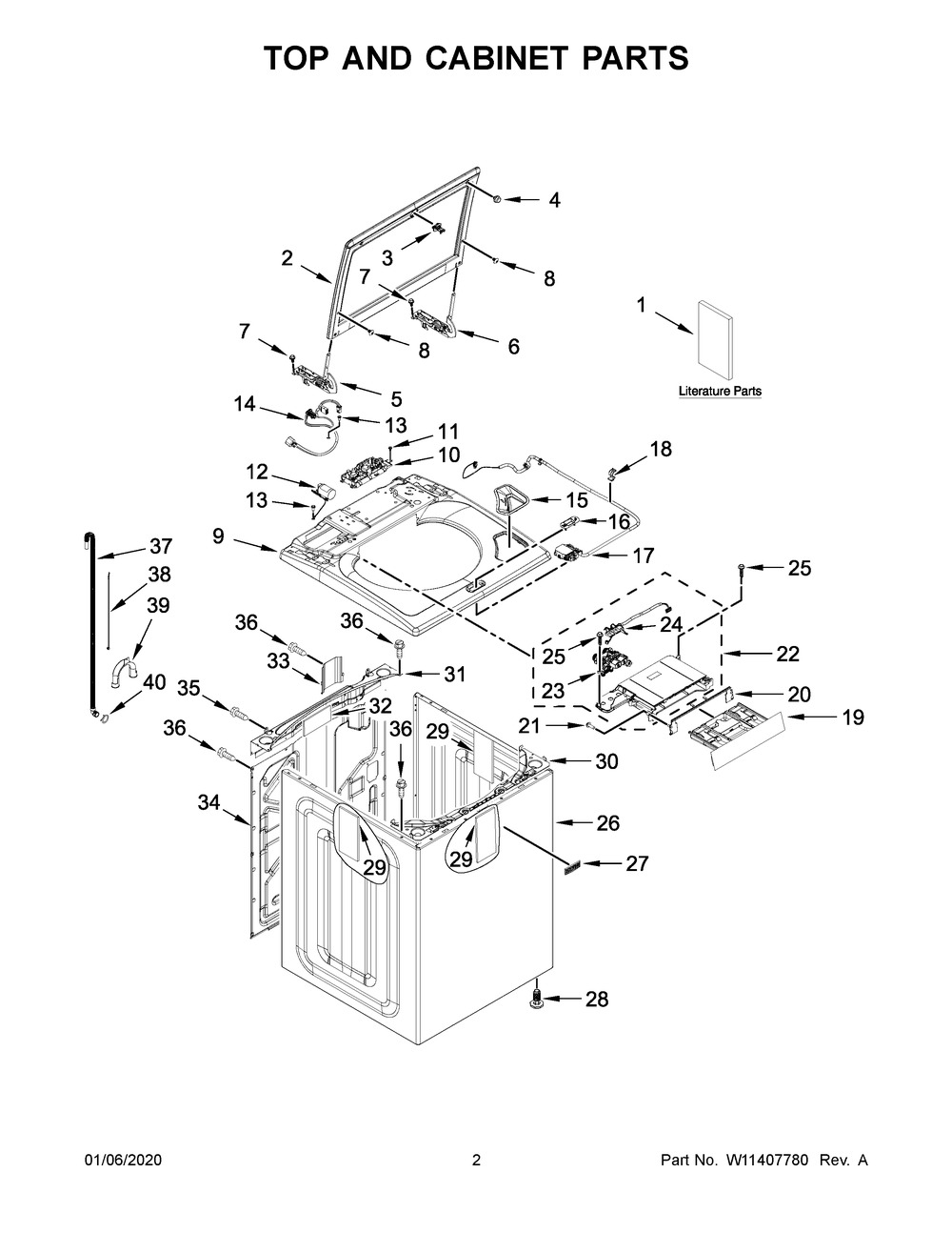 W11396714 Washer Housing - XPart Supply