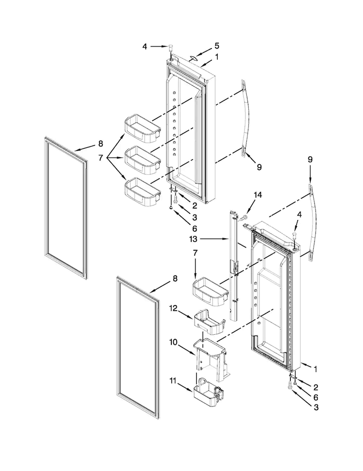 LW10413519 Refrigerator Door Assembly - XPart Supply