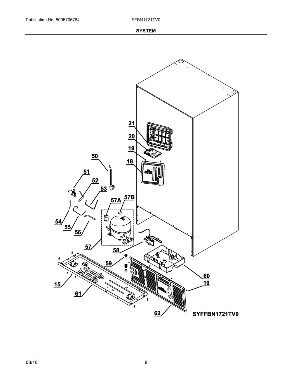 5304530116 Refrigerator Electricals and Cover Assembly - XPart Supply