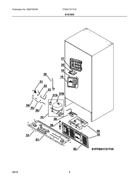 5304530116 Refrigerator Electricals and Cover Assembly - XPart Supply