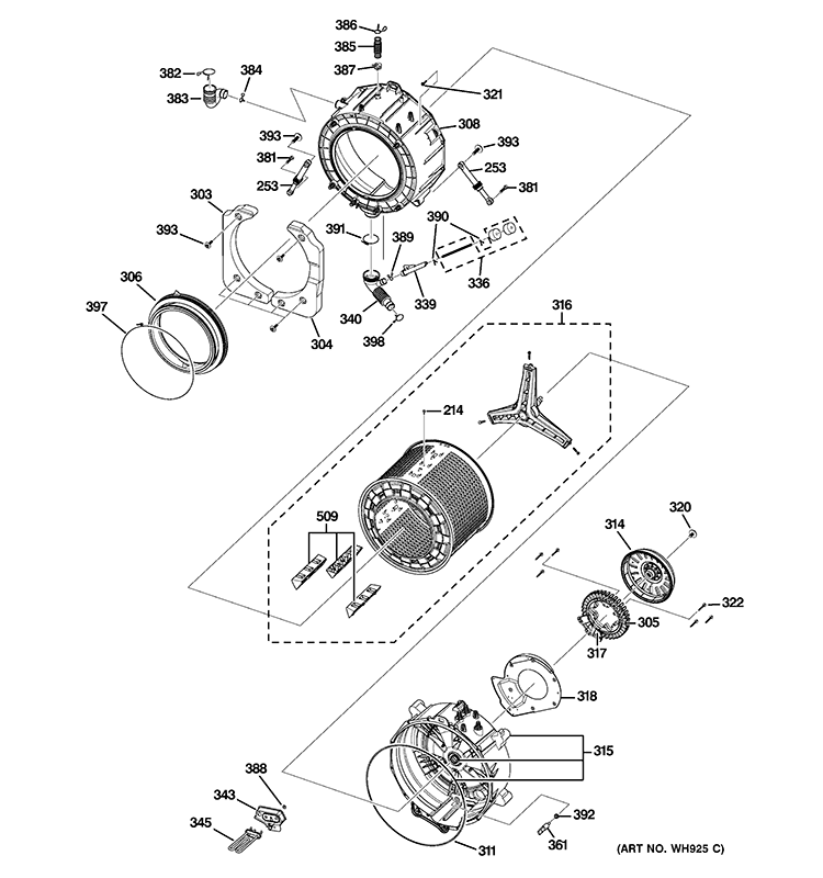 WG04L03048 Washer Basket ASM - XPart Supply Ltd.
