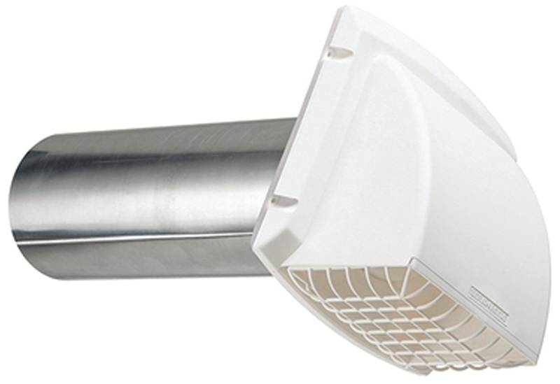 BPMH4WZW6 Dryer 4" Exhaust Vent Hood, White - XPart Supply