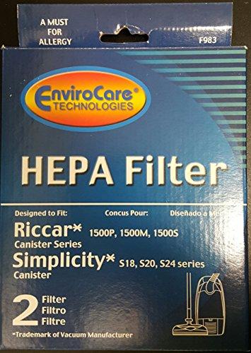 Riccar RF15, Simplicity S24 Vacuum Cleaner Filter Generic Part F983 - Appliance Genie