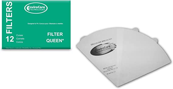 Vacuum Cleaner Filter Cones made to fit Filter Queen Vacuums 12 Cones and 2 Filters Generic - XPart Supply