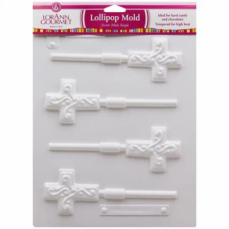 Easter Cross Lollipop Sheet Mold - Candy Molds - Canadian Distribution
