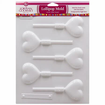 Hearts Lollipop Sheet Mold - Candy Molds - Canadian Distribution