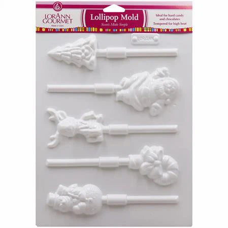 Christmas Assortment Lollipop Sheet Mold - Candy Molds - Canadian Distribution