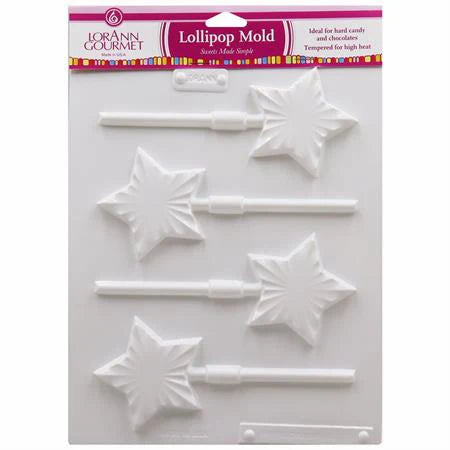 Bright Star Lollipop Sheet Mold - Candy Molds - Canadian Distribution
