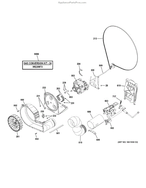 WW03F00544 Dryer Valve And Burner Assembly - XPart Supply