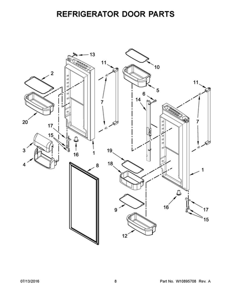 W10876598 Refrigerator Kitchenaid Nameplate - XPart Supply