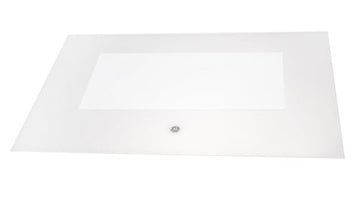Range Outer Oven Door Panel & Glass, White
