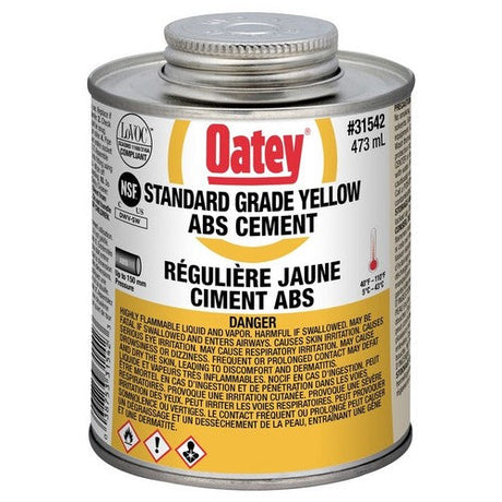 31542 ABS Standard Yellow Cement, 473mL - XPart Supply