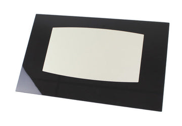 Range door glass liner, black