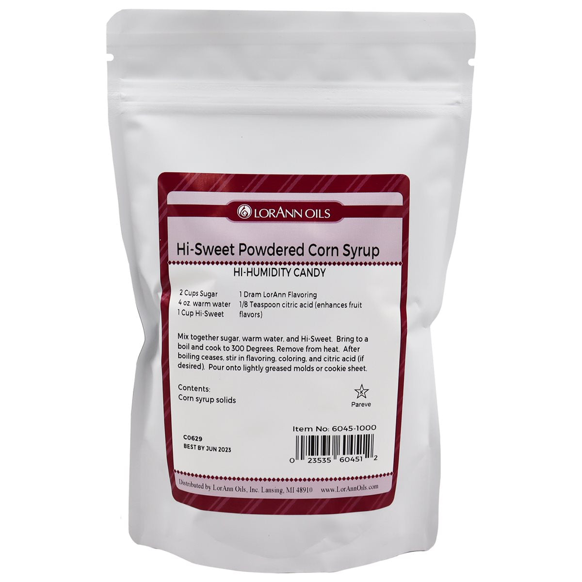 Hi-Sweet Powdered Corn Syrup - Specialty Ingredients - 1 lb. 16 oz. Bag - Ships Free Within Canada on Orders Above CAD $199