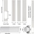 Portable AC Window Vent Kit with 5.9” Exhaust Hose & Coulper, Universal Window Seal for Portable Air Conditioner, Adjustable AC Duct Kit for Sliding Horizontal & Vertical Windows - XPart Supply