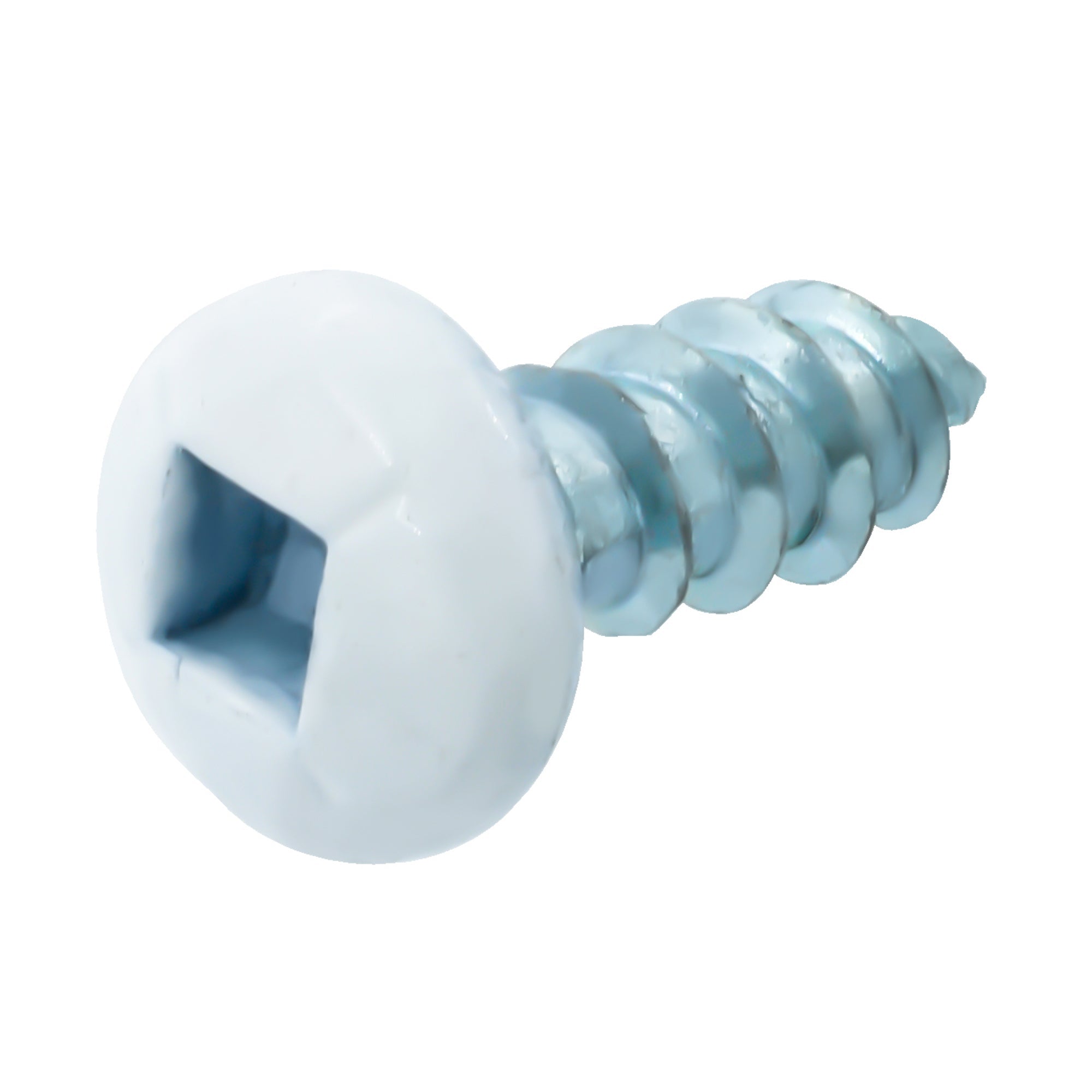 6x3/8 Panhead Soffit Screws, Painted White (100 Pieces)