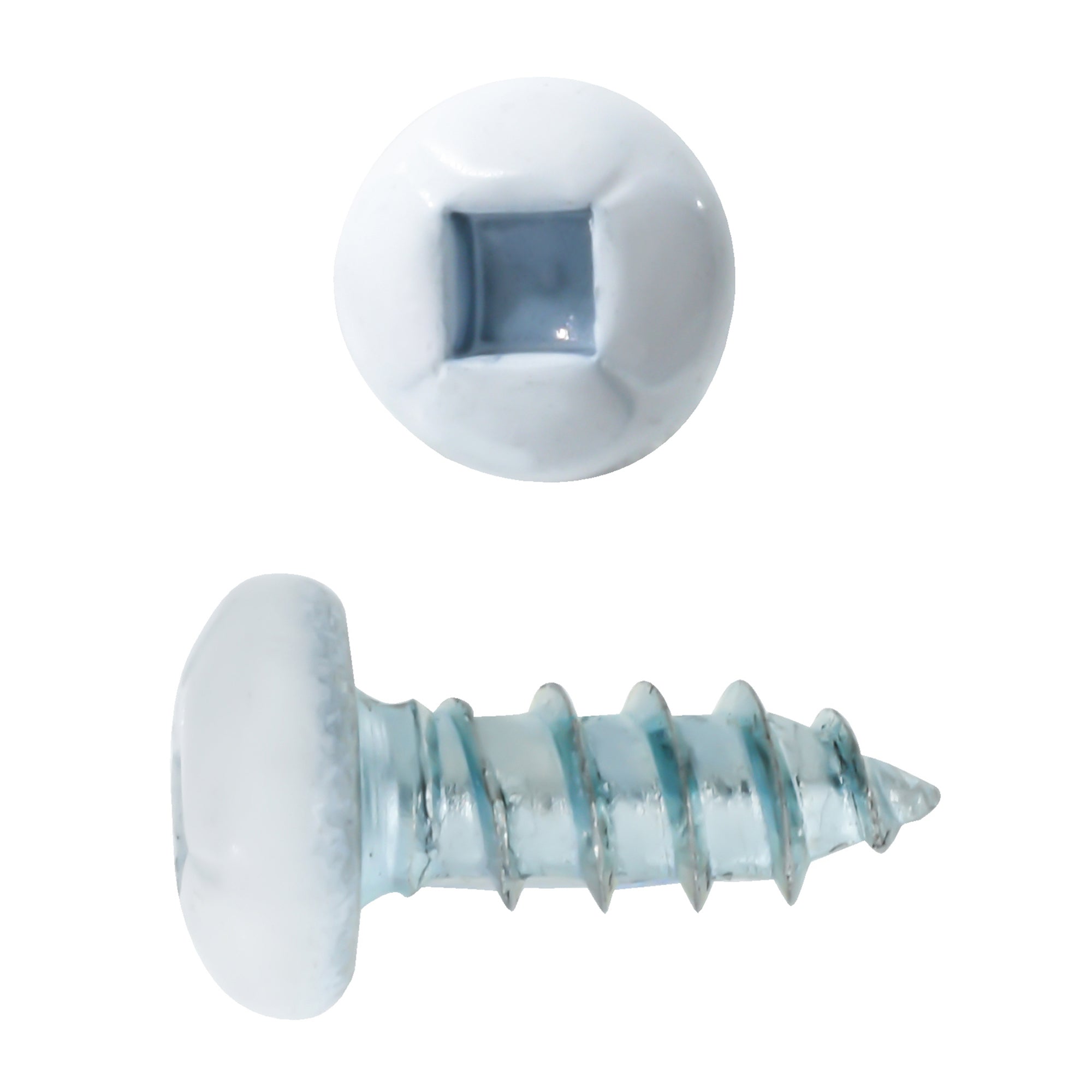 6x3/8 Panhead Soffit Screws, Painted White (100 Pieces)