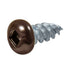 6x3/8 Panhead Soffit Screws, Painted Brown (100 Pieces)