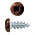 6x3/8 Panhead Soffit Screws, Painted Brown (100 Pieces)