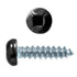6x5/8 Panhead Soffit Screws, Painted Black (100 Pieces)