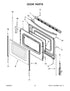WS01L07858 Range Glass Oven Door