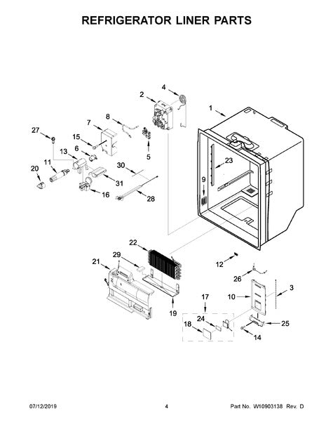 W10887790 Refrigerator Evaporator Cover - XPart Supply