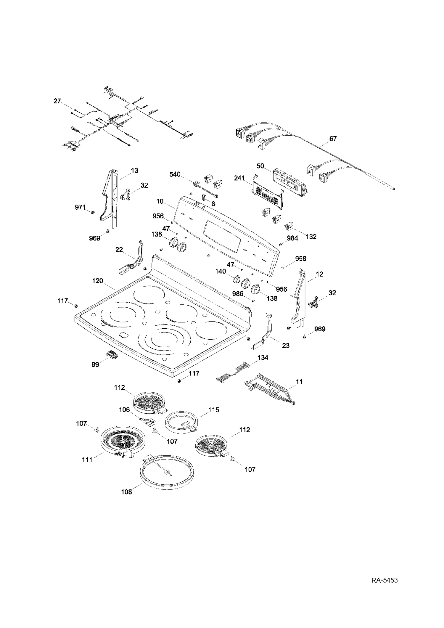 WS01F01251 Oven Glass & Touch Board Assembly - XPart Supply Ltd.