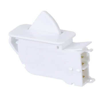 Refrigerator door push-button light switch
