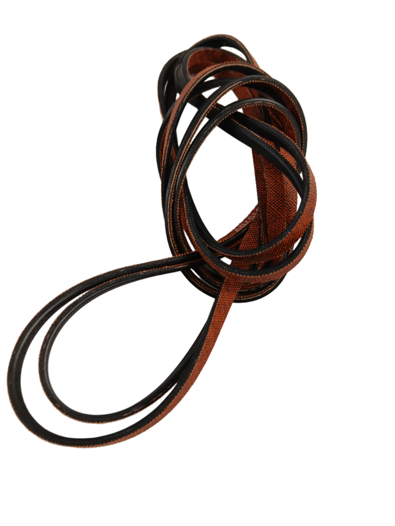 661570V dryer drive belt replacement in black and orange for dryer motor connection