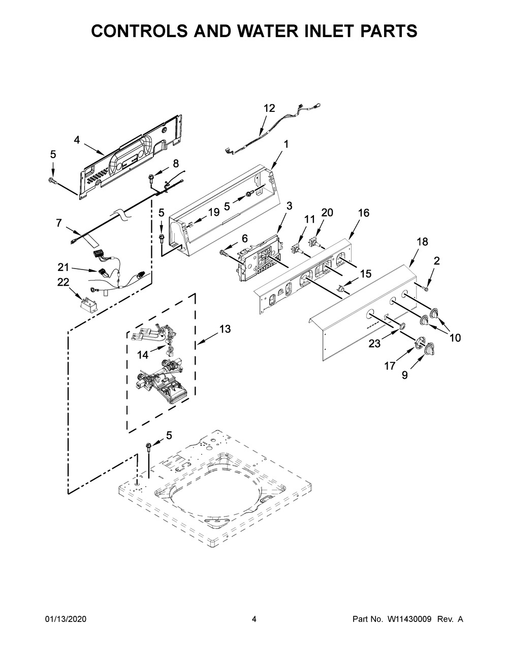 W11411581 Washer Cntrl-Elec - XPart Supply