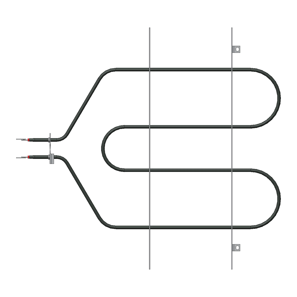 WG02F04465 Range Oven Broil Element 3410W (Upper Broil Element, Broil Heating Element, Top Element)