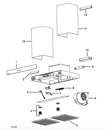 SV21221 Range Hood Electronic Control Board